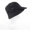 Great PRADA hat Triangle logo Re-Nylon bucket hat black polyamide Women M 2HC281 Used