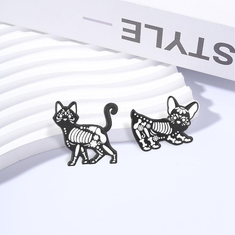 Cutee Black Cat Enamel Pins Cartoon Kitten Void Loading Kawaii Animal Brooches Lapel Backpack Badge Jewelry Gifts for Friends