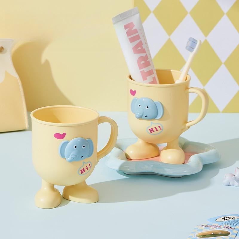 Children's Toothbrush Cup Cute Cartoon Washing Cup High Value Girl Mouthwash Cup High Value Tooth Cup