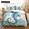 3D Print Undersea World Bed Linen Set,King Size Duvet Cover,Bedroom Bedding,Home Textile,Double Kid Quilt Cover,Dropship