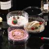 Transparent Rotating Dustproof Jewelry Box Multilayer Bracelet Earring Hairpin Jewelry Display Rack Storage Box Organizer Case