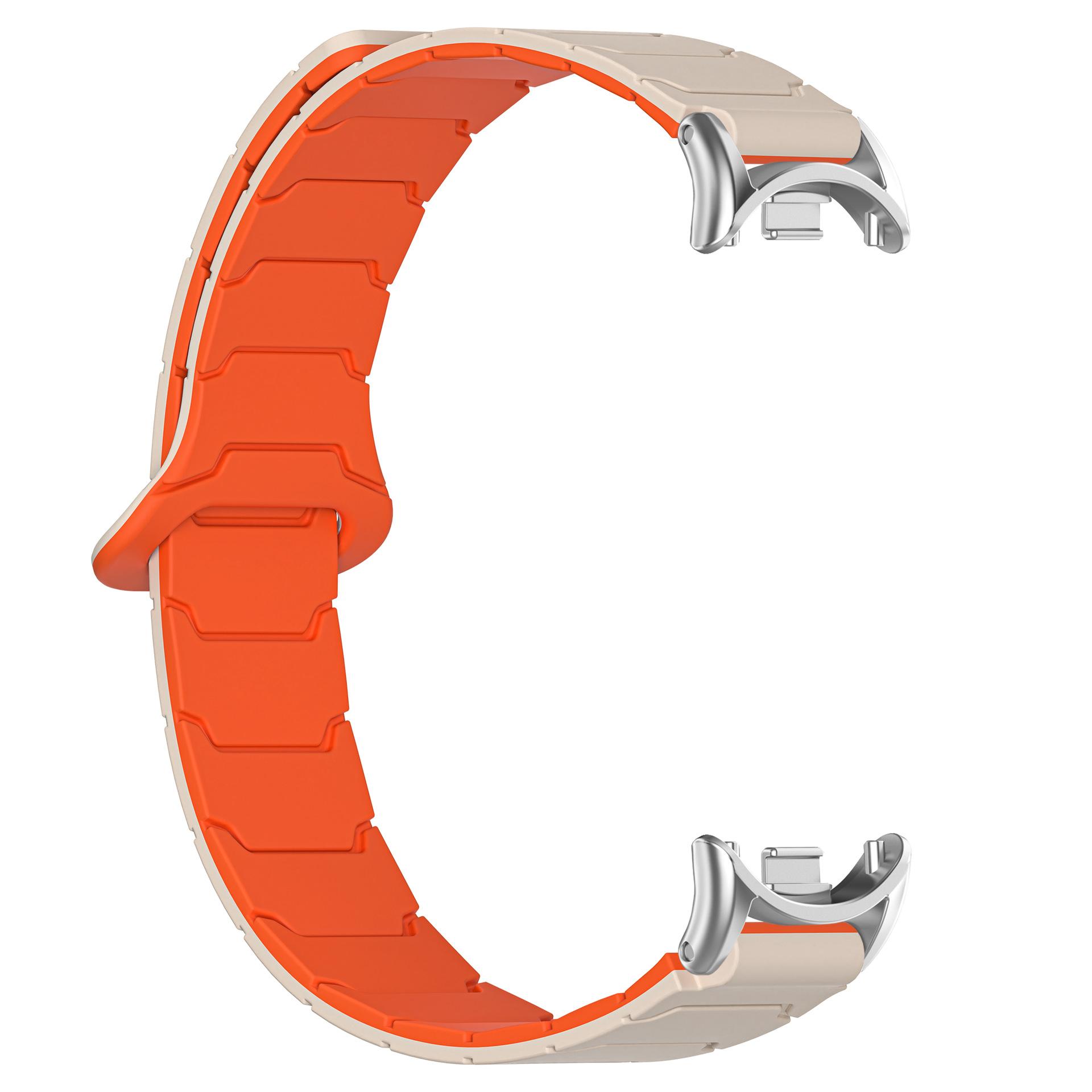 

Magnetic Sport Band for Xiaomi Mi Band 10 9 8 Women men Two tone Bracelet Replacement for Xiaomi Watch 10/9/8 NFC Silicone Strap For Miband 10 10NFC