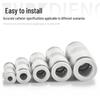 Yadake Pneumatic PU Air Hose Quick Connectors: Straight Equal Diameter Plug for PU4/6/8/10