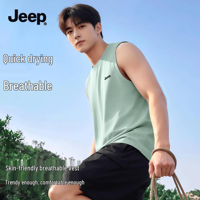 JEEP Men s Quick-Dry Mesh Tank Top 4XL