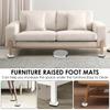 12 Pcs Stackable Furniture Riser PVC Non-slip Table Leg Riser with Half Enclosure Design Furniture Leg Accessories for Sofa Bed