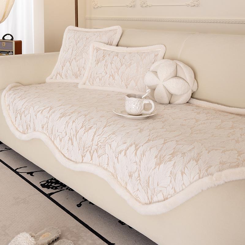 

Подушка для дивана из шенилла особой формы, нескользящая, с новым грубым краем, с нерегулярными полосами, с кошками, ретро, осенне-зимняя подушка для дивана 90*90cm