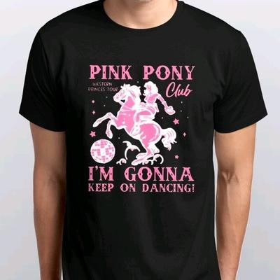Pink Pony Club T-SHIRT All Sizes S M L XL XXL 3 4 XL Black White