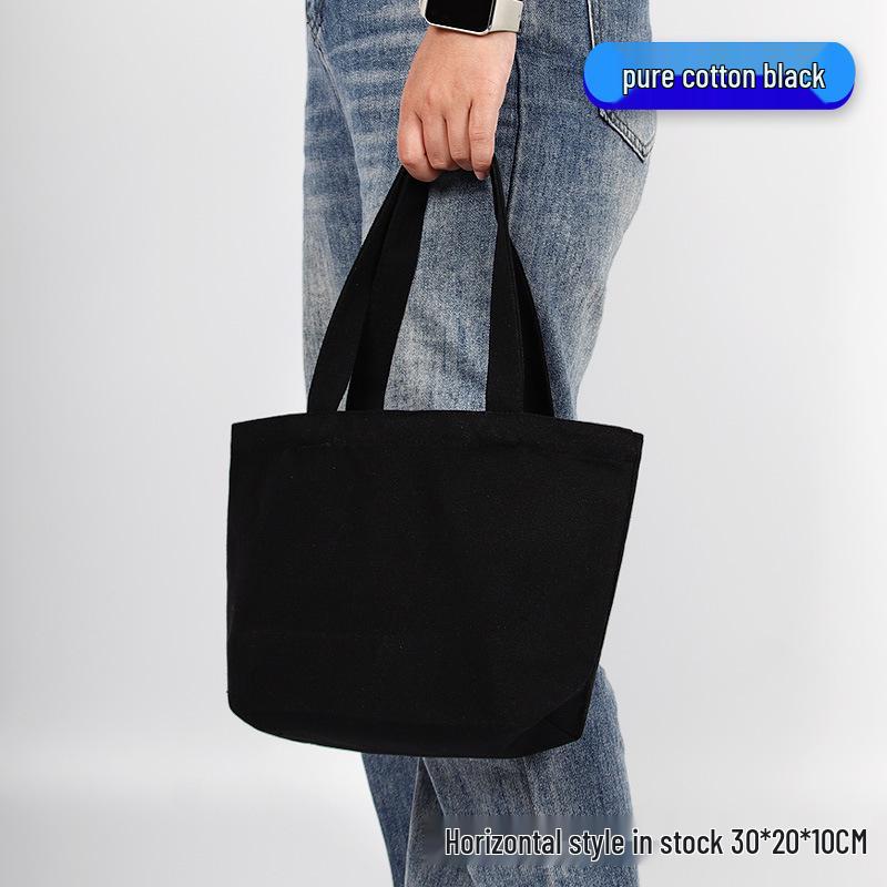 

Custom Logo Cotton Canvas Tote - Trendy, Colorful Handbag