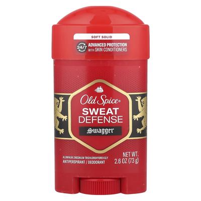 Sweat Defense Antiperspirant Deodorant, Soft Solid, Stronger Swagger, 2.6 Oz (73 G)