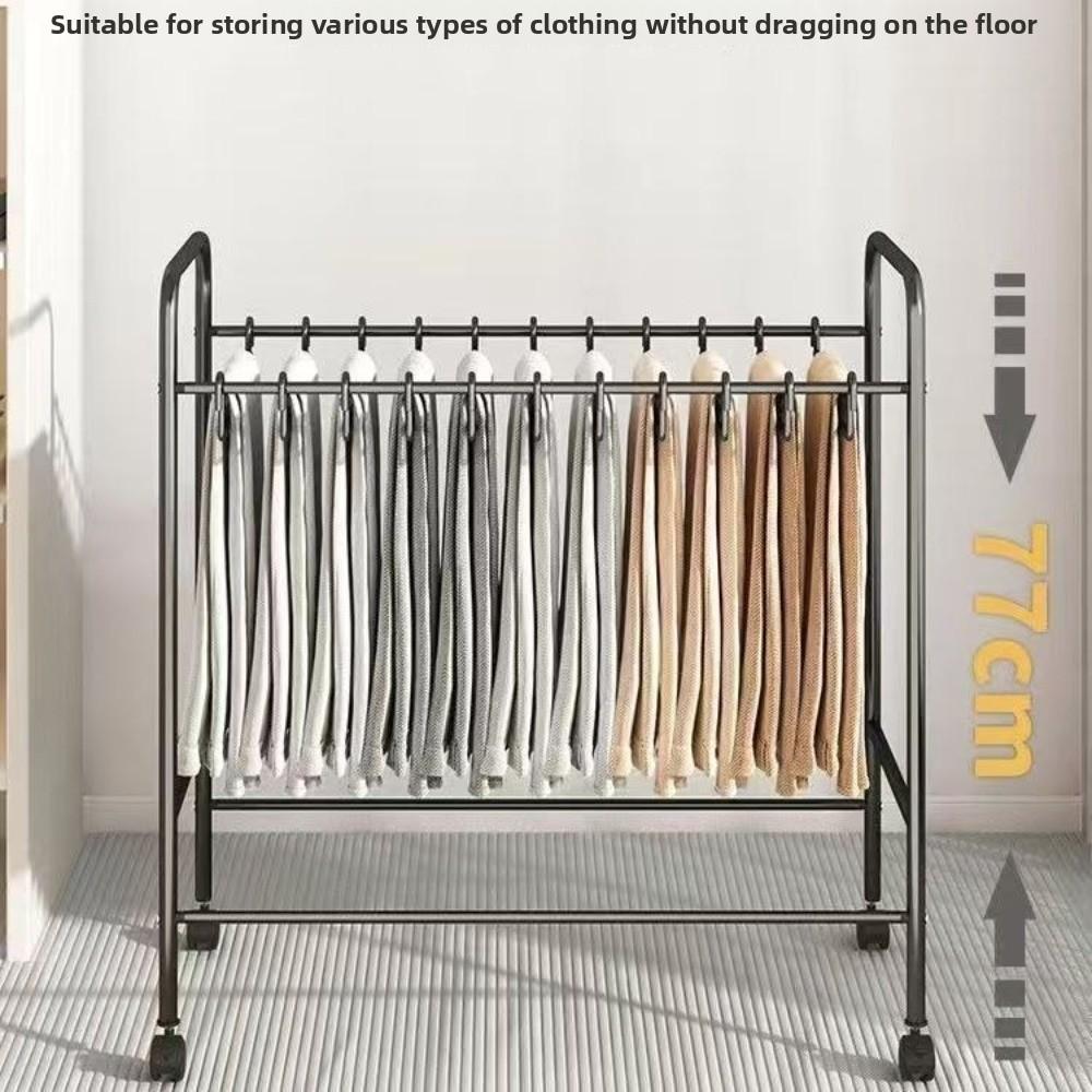 Floor-standing Pants Storage Rack Multifunctional Pulley Wheel Hanging Rack Space Saving Clothes Storage Rack Clothes Storage