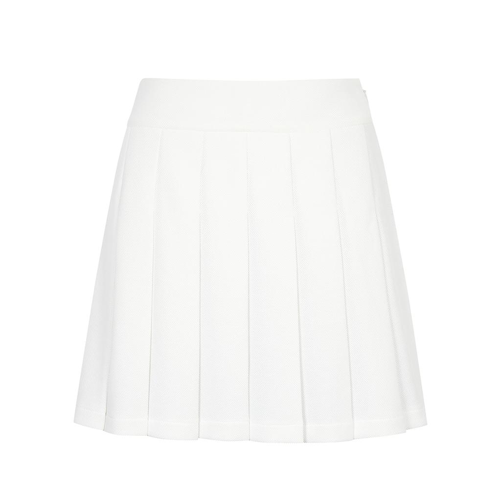 MARTINE GOLF Back Logo Pleats Culotte_Off-White