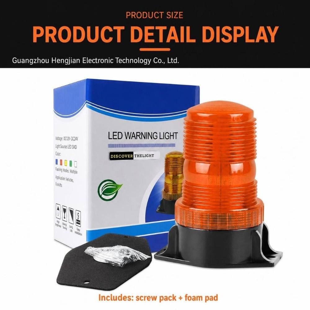 30 LED Strobe Warning Lamp Top Mount Emergency Signal Light Low Power LED Warning Light  School Bus