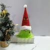 Seasonal Decorative Hanging Items Christmas Tree Green Haired Plush Ornament, Stuffed Animal Doll Dwarf Indoor Outdoor Holiday Decor Figurine, Festive