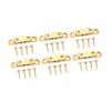 6 Set Cabinet Door Catch Brass Cabinet Door Closet Ball Tension Catch Latch with Gold Screw for Most Cabinets 50mm   2in