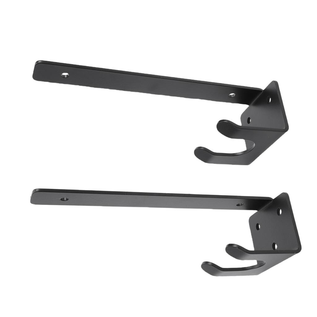 Schwebendes L-Regalhalterung Schwerlast Schwarz Stütze mit Haken Eisen Regalhalterung für Wandlagerung Organizer