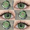 2pcs Colorful Contact Lenses Colored Contact Lenses Anime Cosplay Contact Eye Lenses Halloween Beauty Makeup Color Lens
