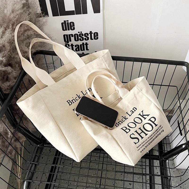 Small /Large Canvas Lunch Box Lady Food Storage Bags Lunch Bag Handbag Pouch Picnic Tote Small Handbag Dinner Container