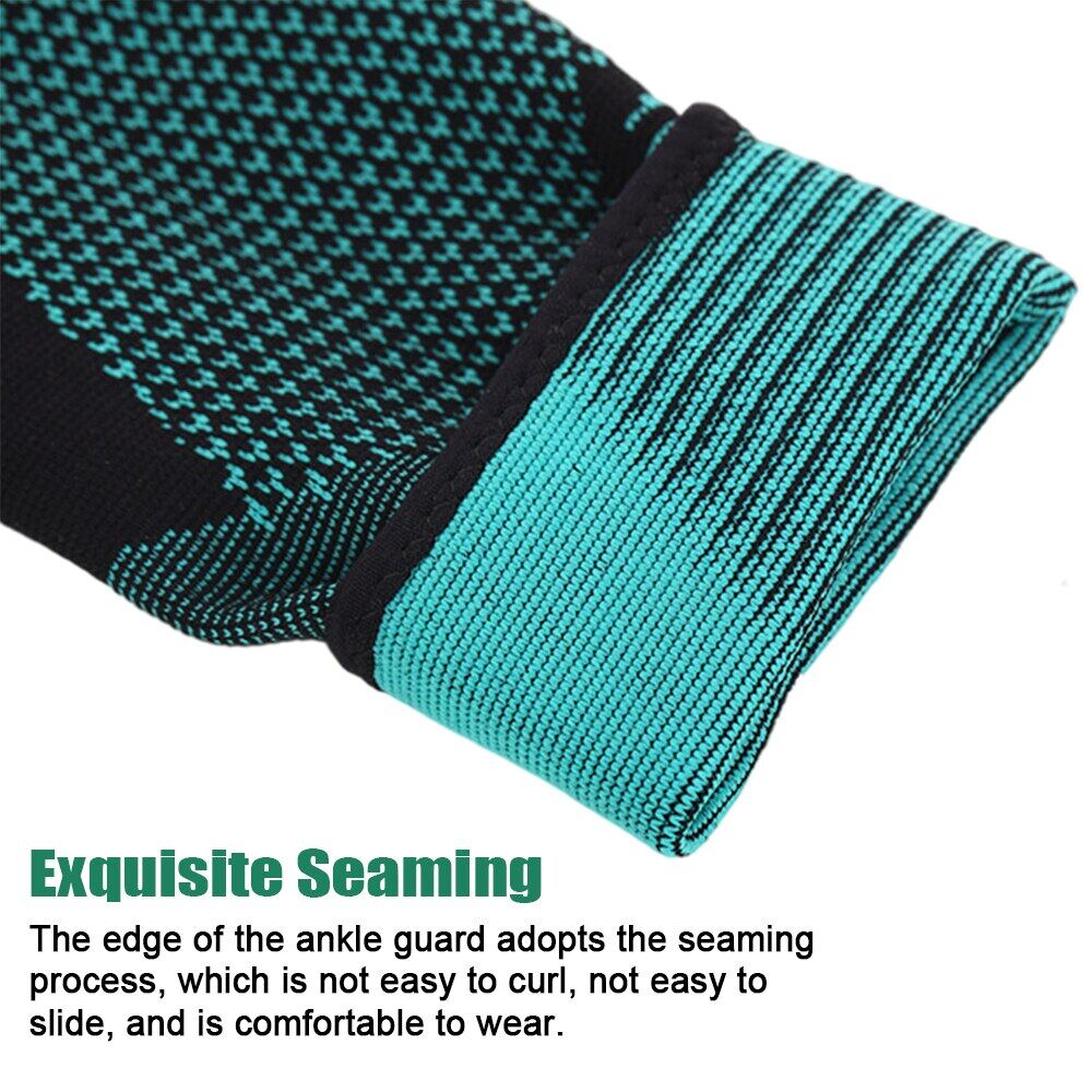 OLIKEI 2pcs Knitted Sports Ankle Support Compression Ankle Sleeves Prevent Sprains Breathable Ankle Brace for Fitness Basketball Cycling Running