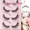 Airy Manga Salon-Style False Eyelashes - One-Piece Dense, Natural Photogenic Look