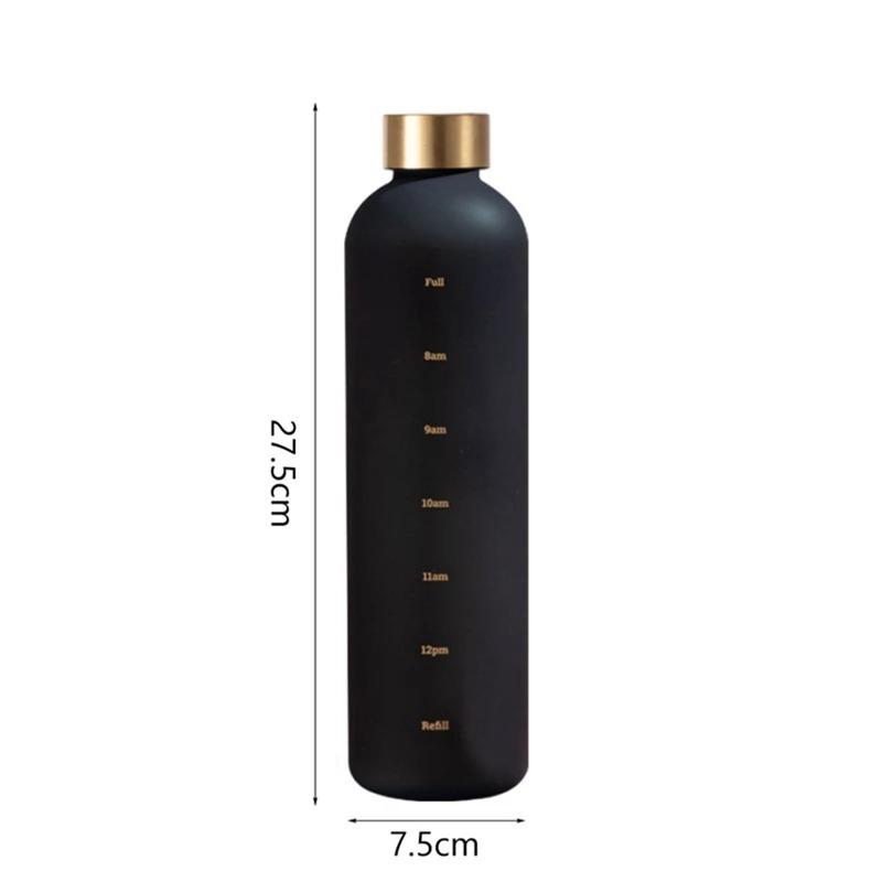1Pc 1000ml Large Capacity Frosted Plastic Water Bottle Portable,BPA-Free, Durable,Fitness,Sports,Outdoors,Travel Essential