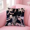 Korean Boy Team E-Enhypen Pillow Case Pattern Printing Pillowcase Living Room Sofa Cushion Cover Bedroom Room Decor
