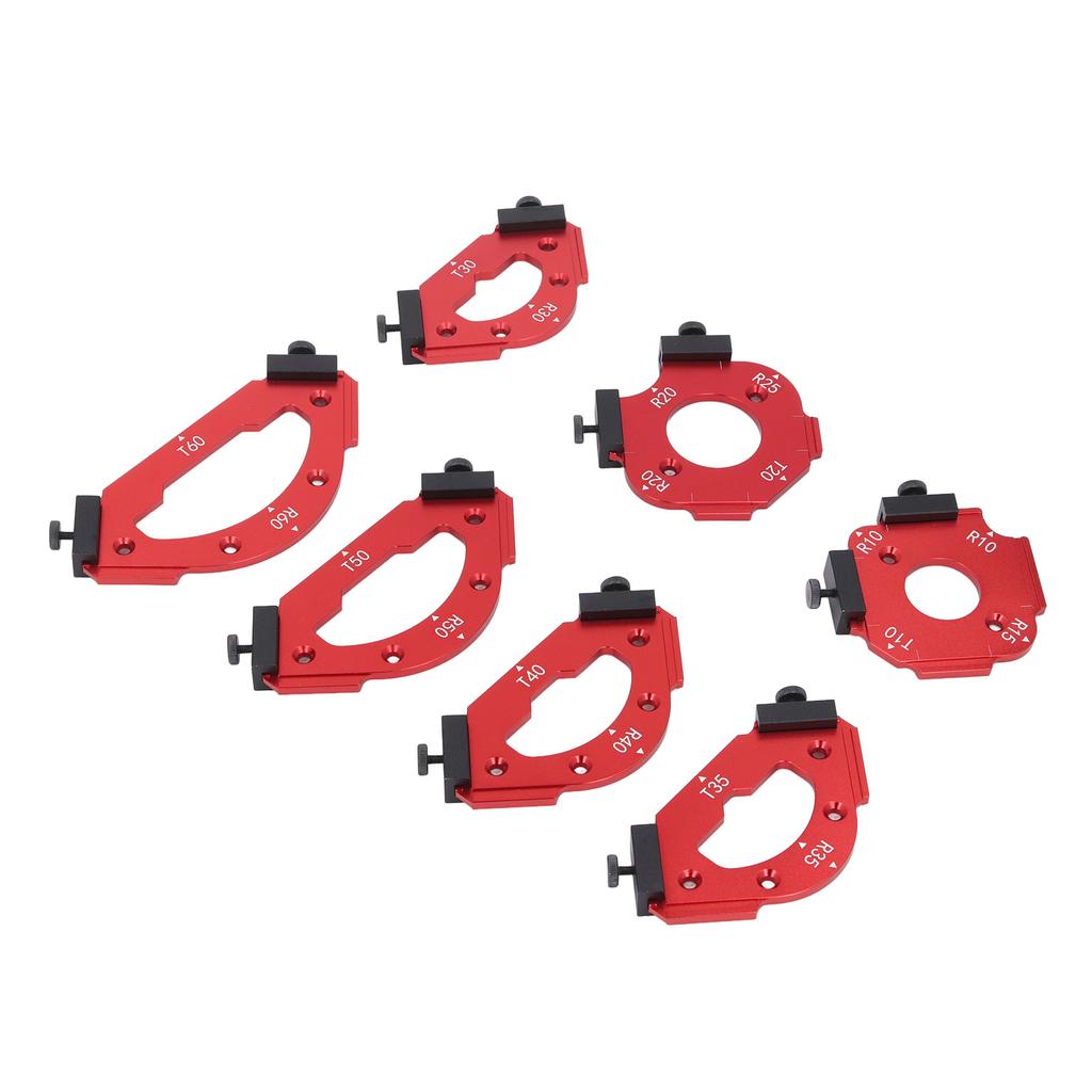 Table Corner Router Jig Set Trimming Machine Aluminium Alloy Router Radius Template Kits Woodworking