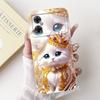 Casing For Xiaomi Poco M4 5G Case Cover Silicone Luxury Fashion Flowers Kawaii Cute Cat Shockproof Phone Case 22041219PG