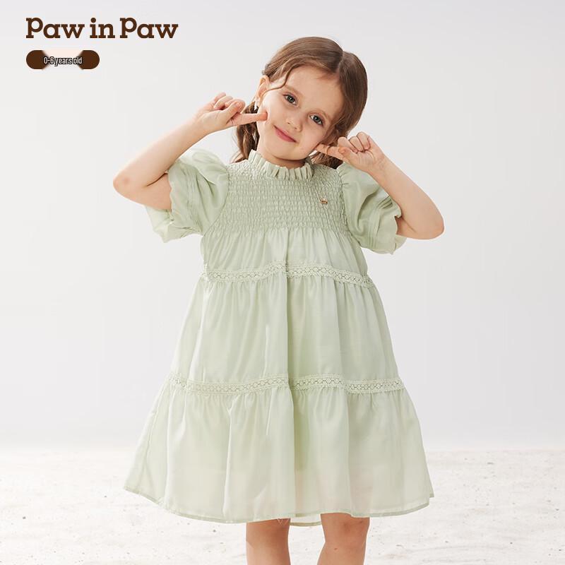 PawinPaw Baby Girl Ruffle Puff Sleeve Princess Dress