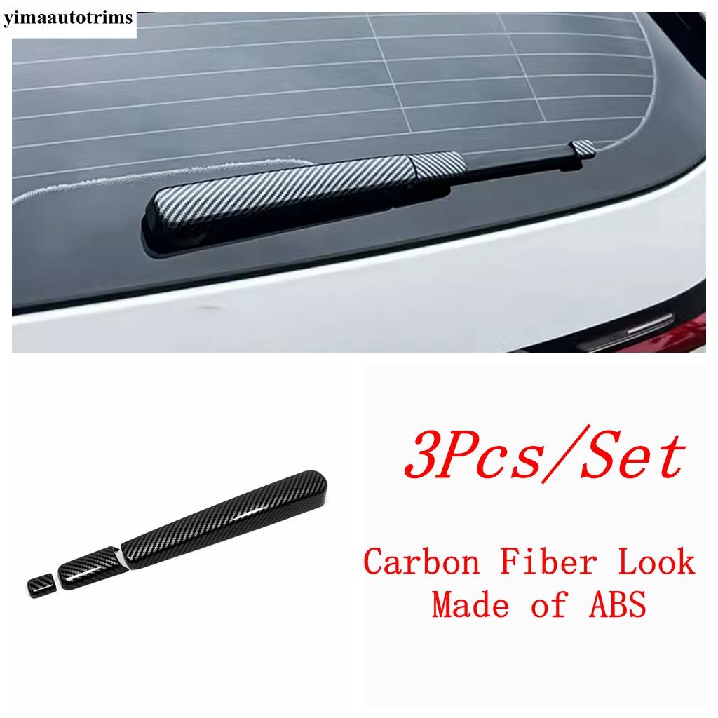Rear Window Wiper Windscreen Windshield Sequ Cover Trim For BMW X1 iX1 U11 X2 iX2 U10  2024 2025 Carbon Fiber Accessories