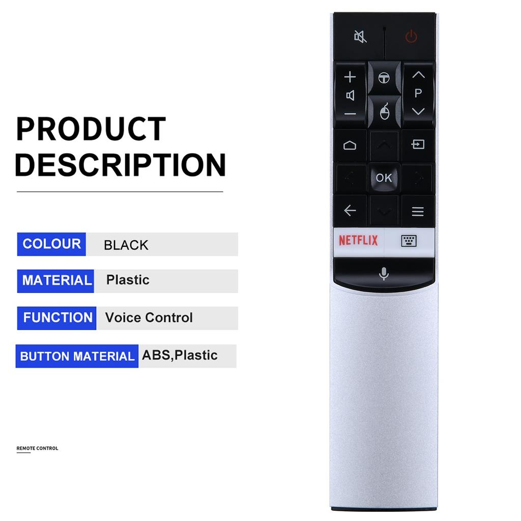 RC602S JUR1 For TCL TV Remote Control with Voice Control 10m Range Television Controller Replacement