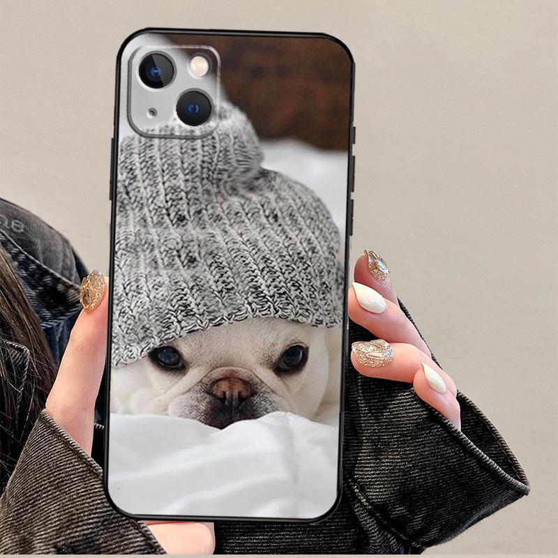 Funny french bulldog Phone Case For iPhone 17 Pro Max 11 14 15 16 Pro Max 12 13 mini 16 Plus 16e 17 Air Cover