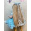22inch Newborn Soft Silicone Vinyl Reborn Toddler Girl Doll Princess Betty with Long Gold Wig Hair Dolls Toy
