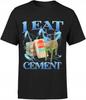 Lustiges T-Shirt Ich Esse Zement Meme Herren Memiczny Kat Mit Katze M