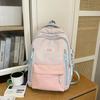 Trendy Plaid Nylon Backpack – Stylish & Durable School Bag for Women, Men, and Teens