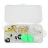 Fly Hook Throwing Set Simulation Fishing Lures Bait Kit with Floating and Slow Sinking Aids for Outdoor Fishing