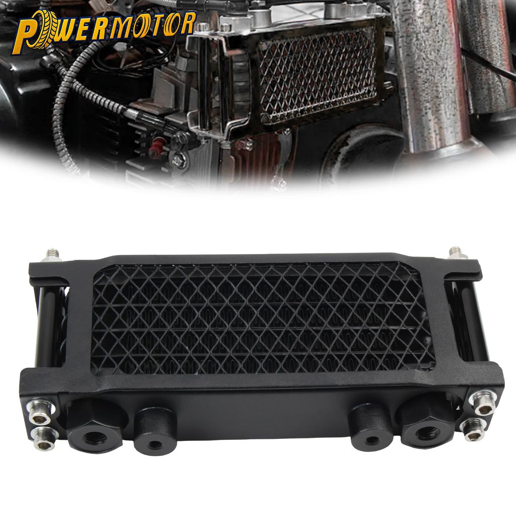 Motorcycle Oil Cooler Radiator 4 Row Engine Oil Cooling For Monkey 125cc-140cc Loncin ZongShen Moto Oil Cooler Accessories