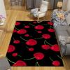 1pc Cherry Pattern Area Rug, Anti slip Non Shedding Stain Resistant Carpet