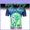 Stylish Polyester Short Sleeve 3d Cartoon Print T-shirt For Men Youth Casual