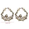 Cute Mushroom C Shaped Earring Dangle Hoop Earrings Girls Jewelry Gifts