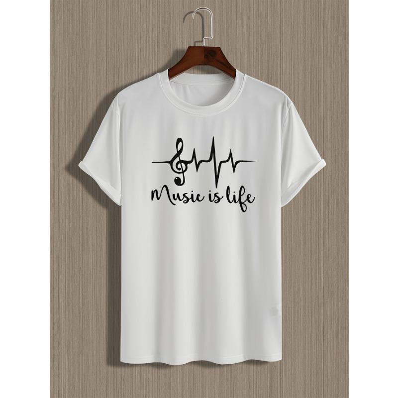 Europäische Größe Herren Sommer Bedrucktes Kurzarm-T-Shirt Top
