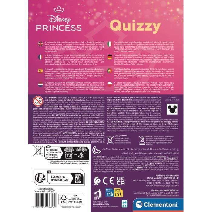 CLEMENTONI - Quizzy - Princess