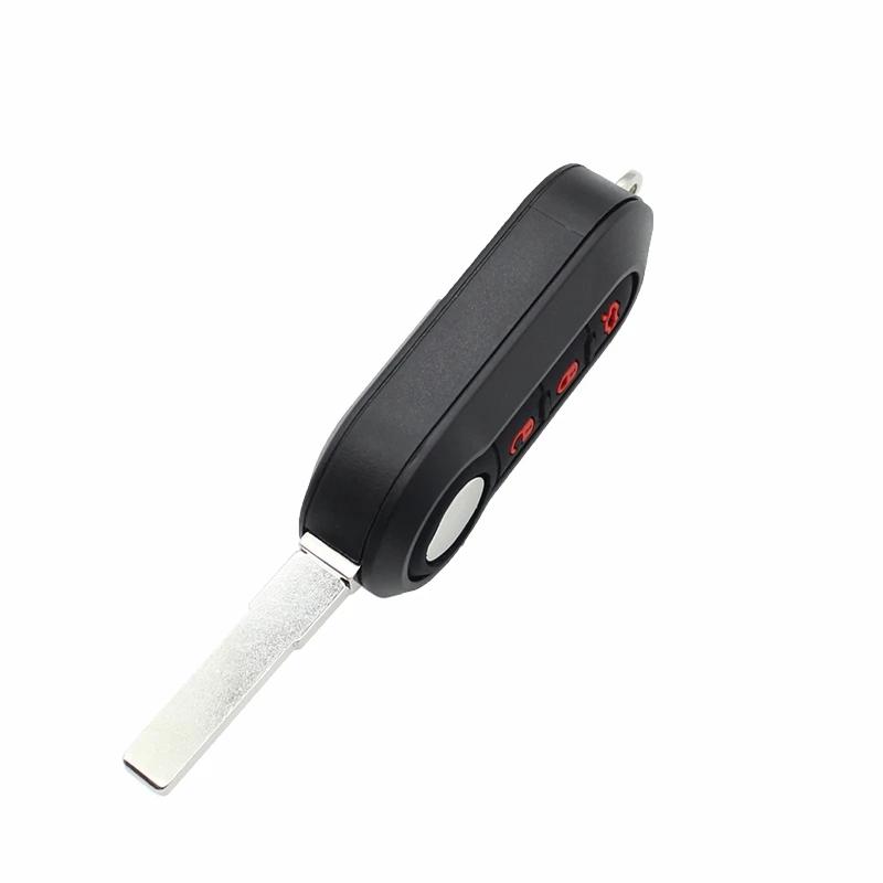 Cocolockey 3 кнопки Викидний корпус ключа для FIAT 500 Bravo Croma Doblo Ducato Fiorino Linea Panda Grande Punto Scudo