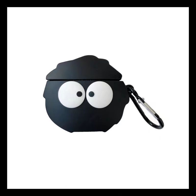 

Protective Cover Iqootws1e Wireless Bluetooth Earbuds Case Niche Style New Cute Cartoon Silicone Young Adult Heart Iqootws1e Stylish Drop-Resistant vivo TWS3e/3i Black Coal Ball [Iron Hook]]