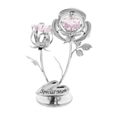 Crystocraft Krombelagt Rose & Roseknopp - Spesialmamma