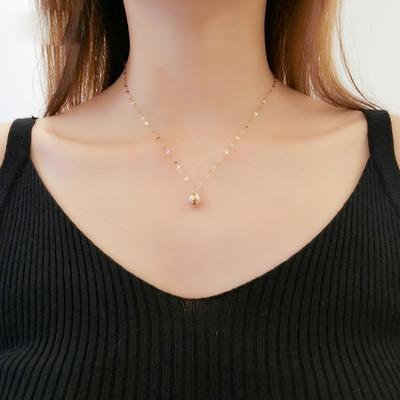 316L Edelstahl Schmuck Neue Transfer Perle Schlüsselbein Halskette Verblasst Nicht Damen Halskette Party Schmuck Geschenk