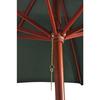 VidaXL Parasol 258 cm Toile Verte Polyester Auvent de Jardin Parasol de Plage 40436