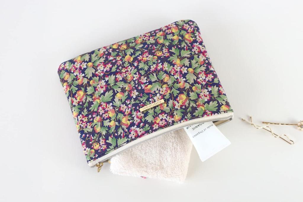 Flat Pouch 990879 Spring Orchard Navy [DDintex]