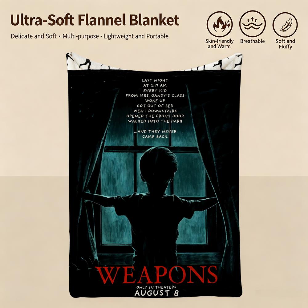 weapon W-Weapons-s Throw Warm Soft Flannel Blanket, Multi-use for Sofa Bed Camping Travel Nap
