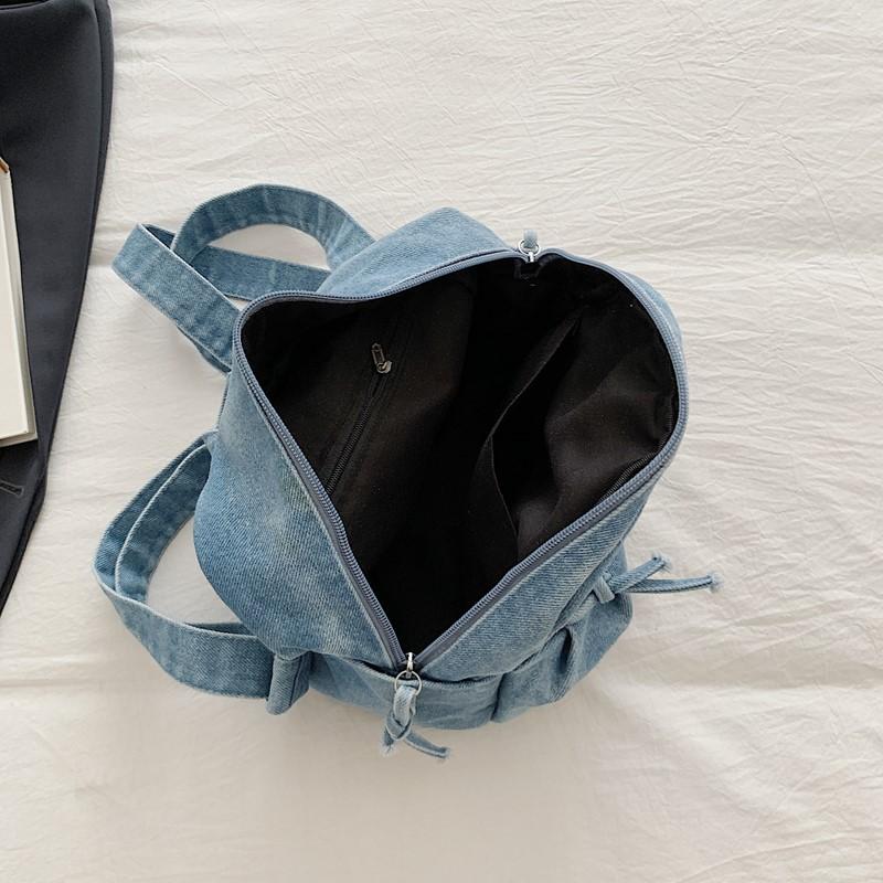 Denim Water-Repellent Backpack Women Travel Backpack