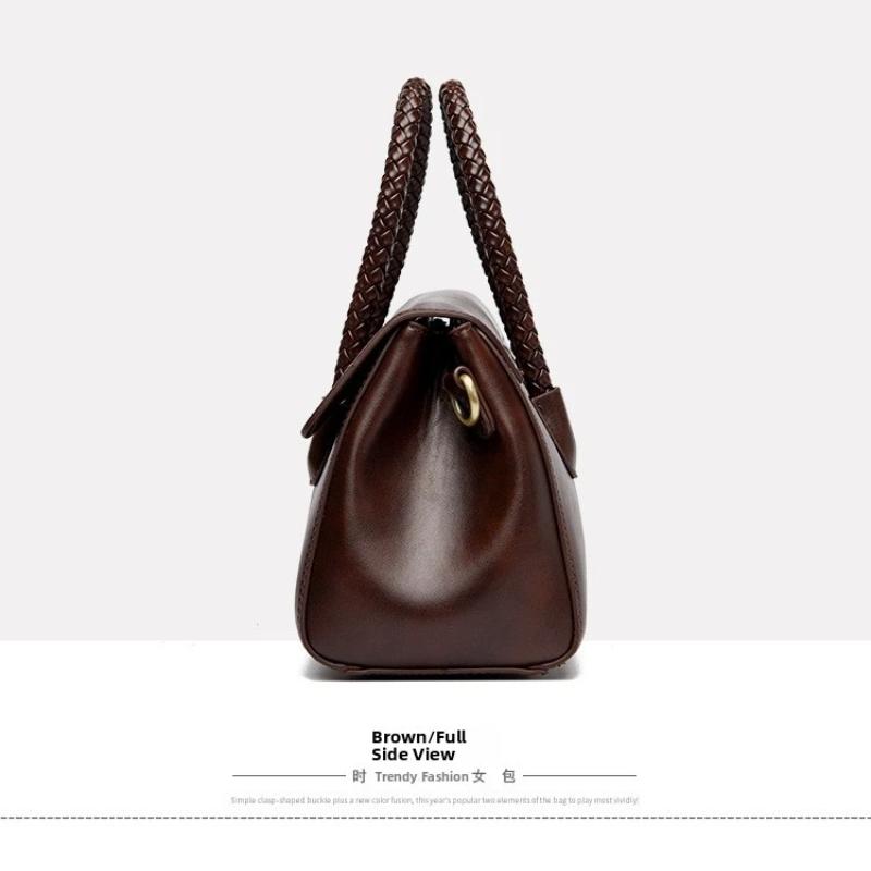 Urban Simple Style Women's Crossbody Bag Handbag Shoulder Bags Retro Large Capacity Soft PU Leather Tote Bag for Daily Use